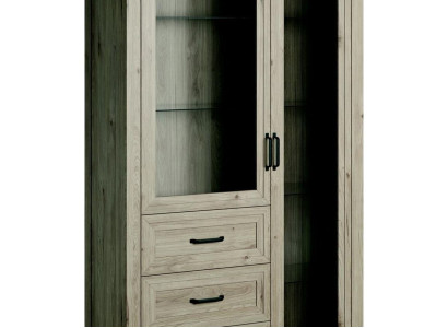Wood Wardrobe System Shelves Living room Glass Cabinet Display case Showcases Wardrobe Shelf